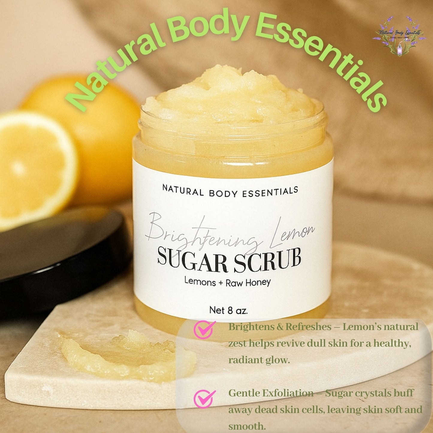 Brightening Lemon Body Sugar Scrub