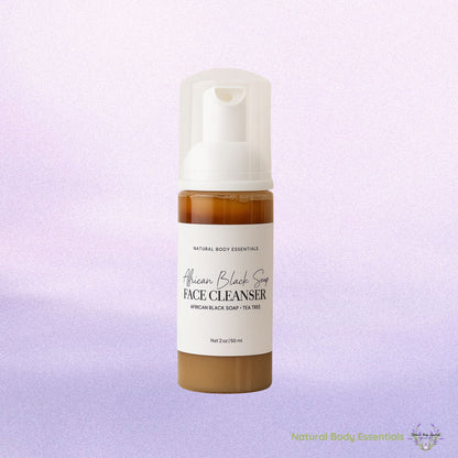 African Black Soap Foaming Facial Cleanser with Tea Tree Oil