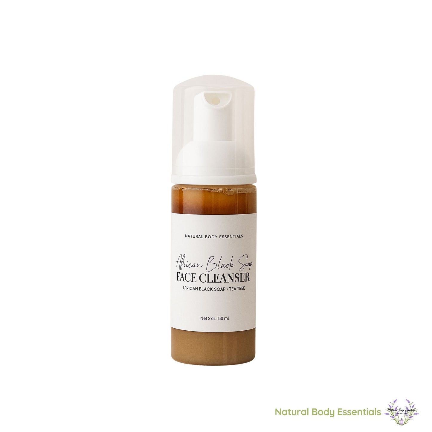 African Black Soap Foaming Facial Cleanser with Tea Tree Oil