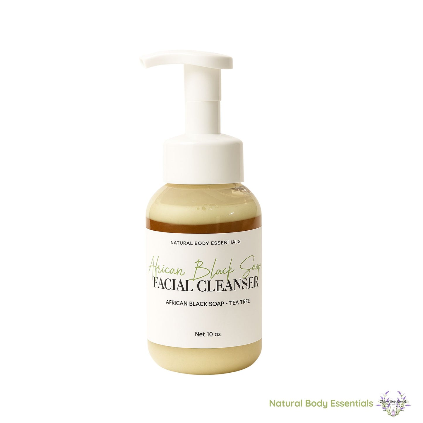African Black Soap Foaming Facial Cleanser with Tea Tree Oil