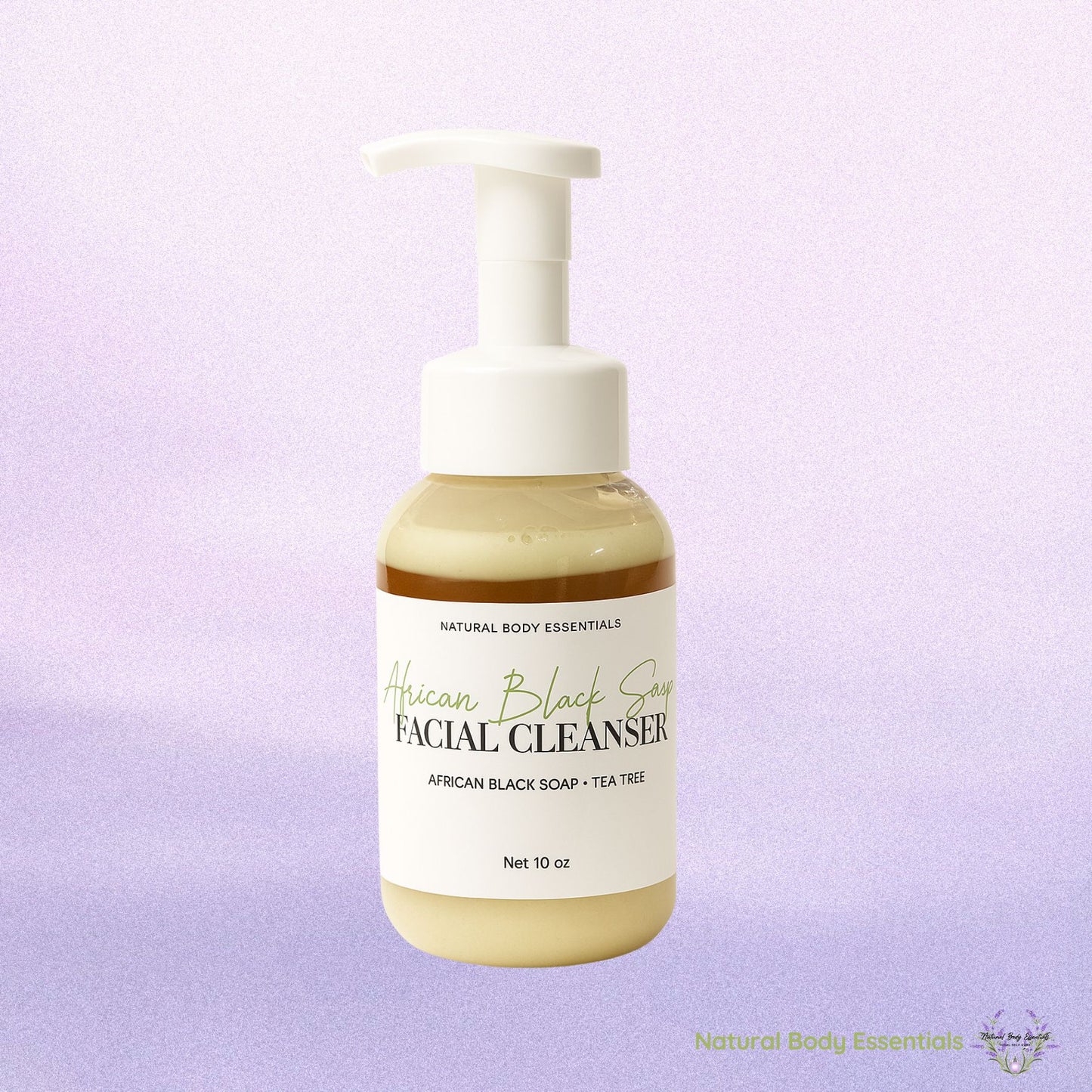 African Black Soap Foaming Facial Cleanser with Tea Tree Oil