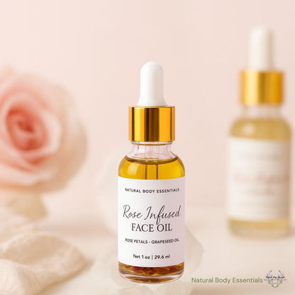 Rose Infused Face Oil with Grapeseed Oil