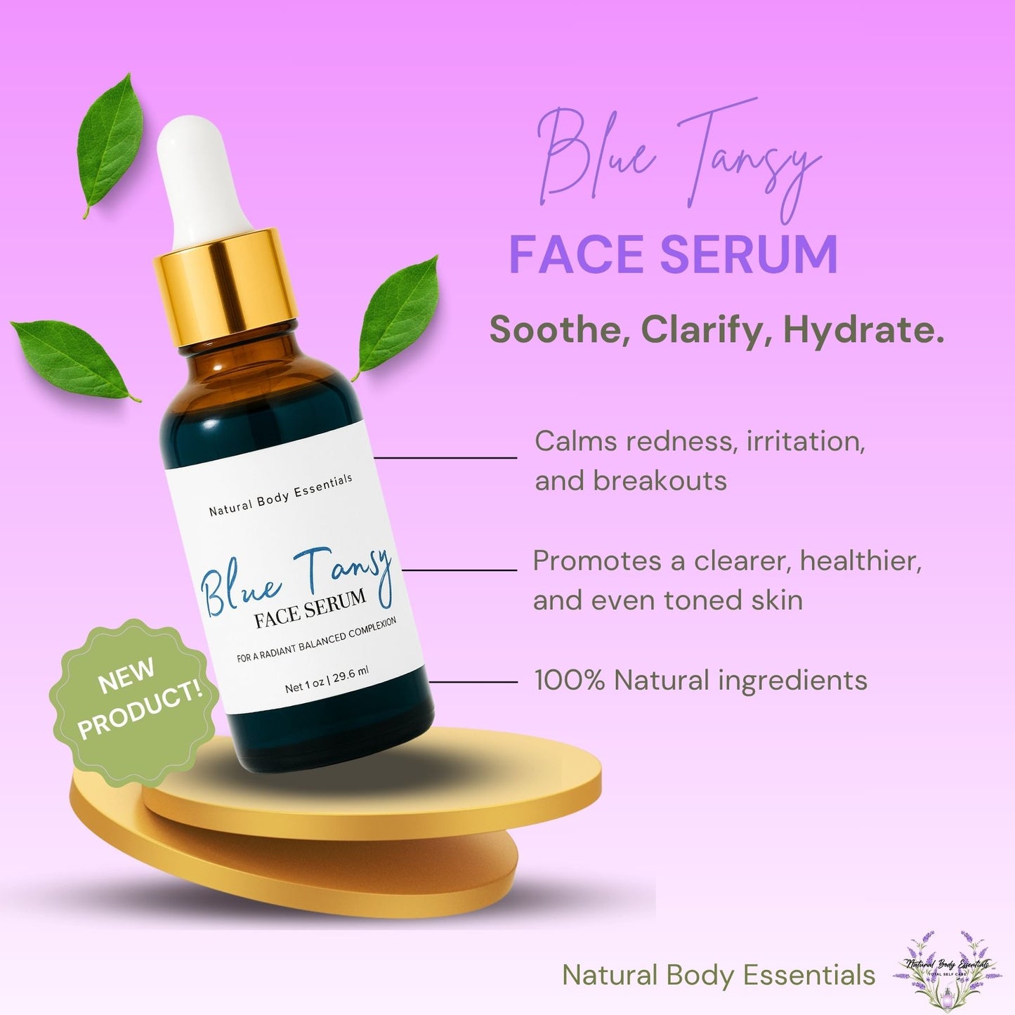 Blue Tansy Face Serum - For a Balanced Complexion