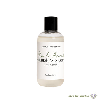 Nourishing Botanical Aloe and Avocado Shampoo & Hibiscus & Raw Honey Leave In Conditioner - Hair Care Bundle