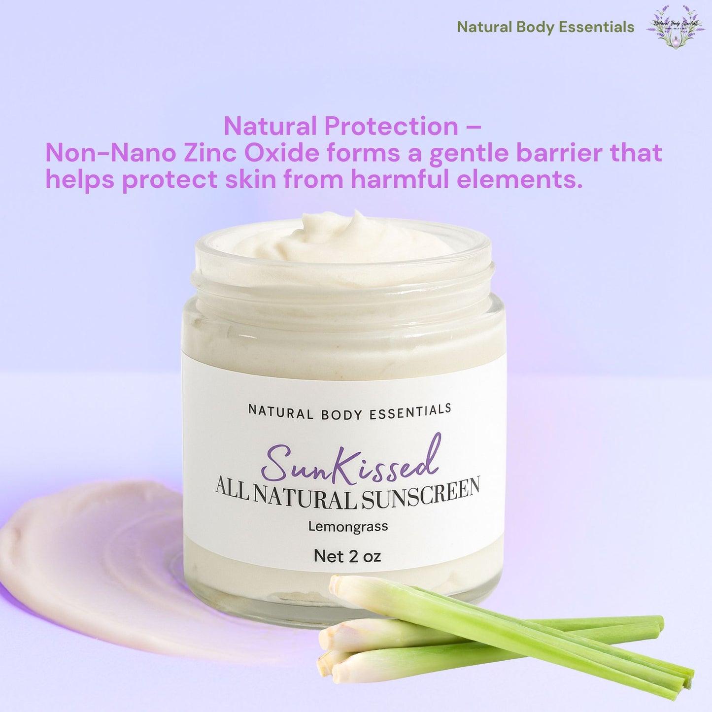All Natural Sunscreen- Lemongrass